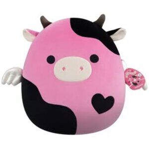 2026 Rare! Valentine Squishmallows Pollyanna Pink Cow 16” – NEW Valentine